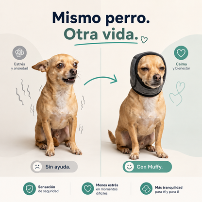 Orejera Calmante CalmaCan™ para Perros